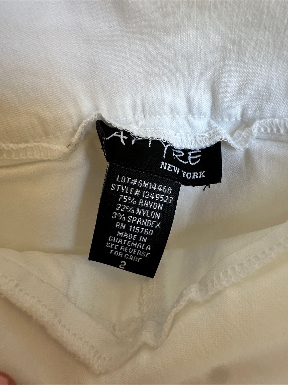 Attyre White Mini Skirt with Front Pocket Detail - Picture 2 of 6